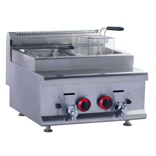 Freidora Modular de Sobre Mesa a Gas MIGSA  HGR-608  con 2 Tinas de 8 L C/U