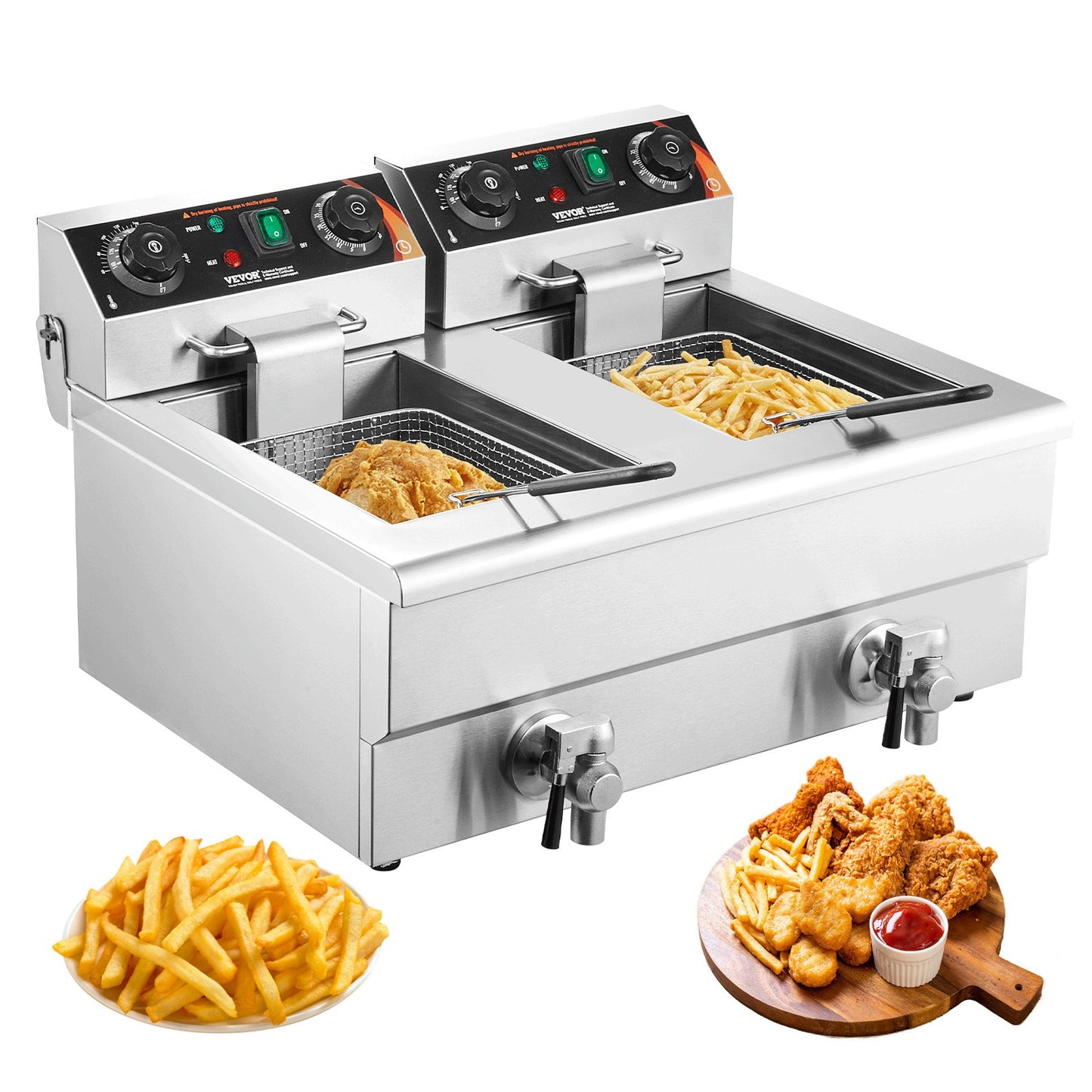 Freidora profunda de sobremesa electrica VEVOR SG24L5000W12L1KYVV1