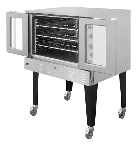 Horno de convección industrial, horno Drago GCO-511, equipo para panadería, acero inoxidable, quemador flauta