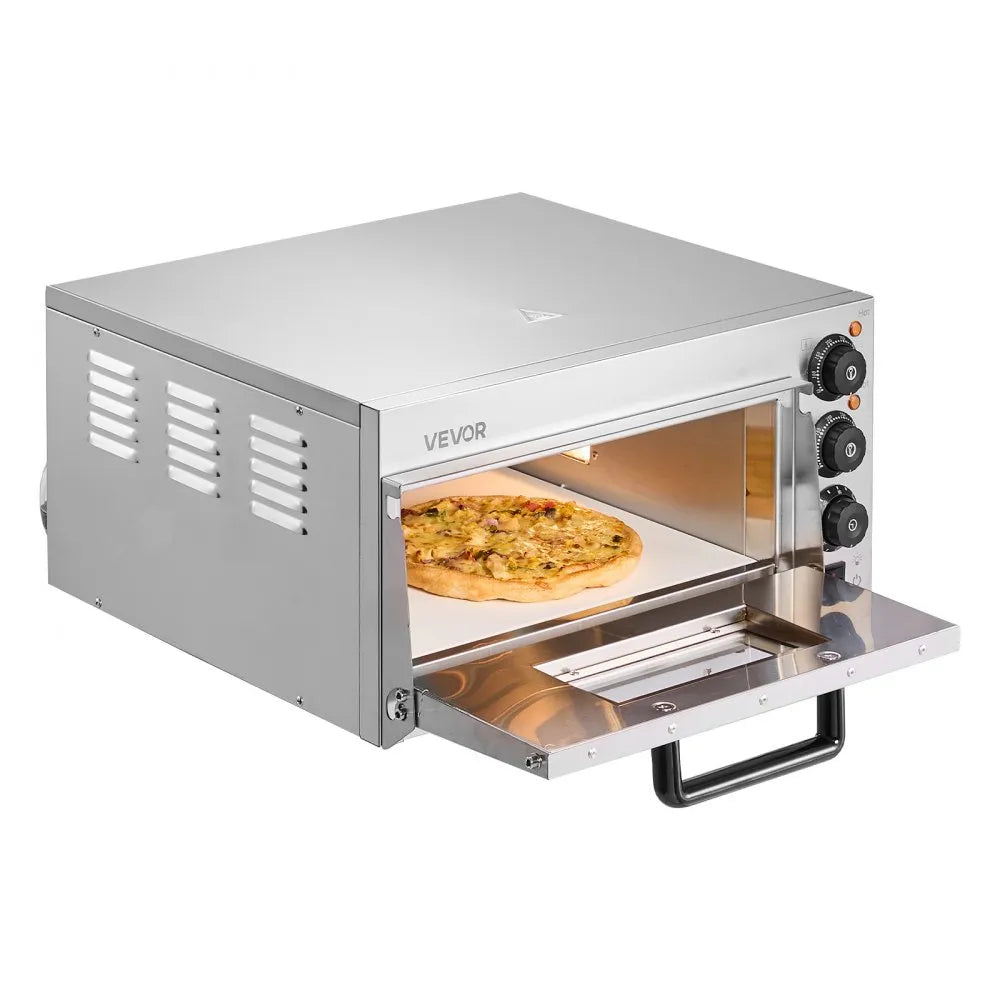 Horno eléctrico de pizza con piedra refractaria VEVOR FMDRPSLDCSXNPGHLVV1