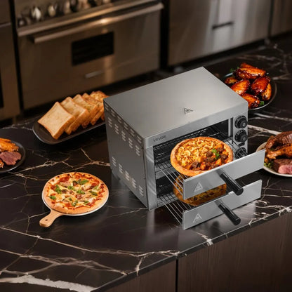 Horno de pizza eléctrico 2 gavetas VEVOR CLMDRPSLSCSXXHD6UV1