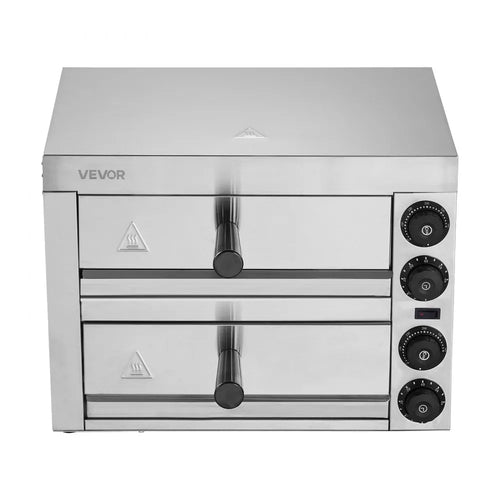 Horno de pizza eléctrico 2 gavetas 12" VEVOR