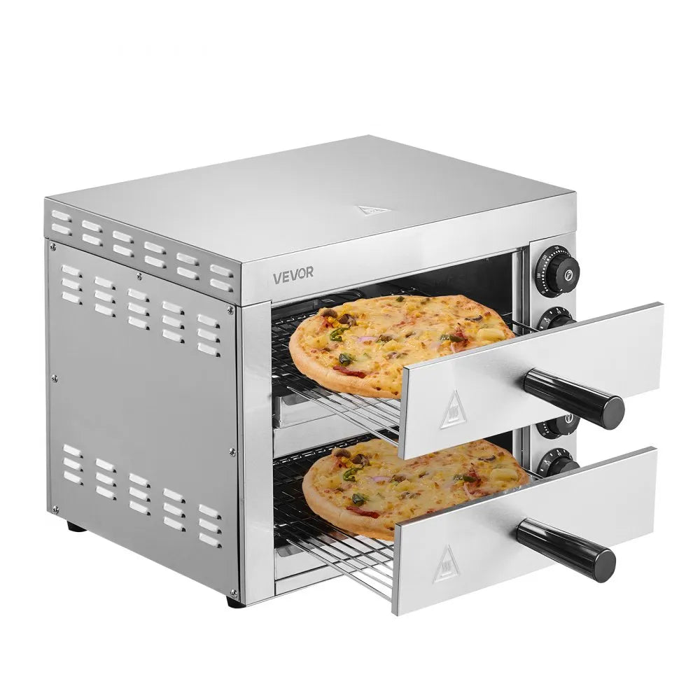 Horno de pizza eléctrico 2 gavetas VEVOR CLMDRPSLSCSXXHD6UV1