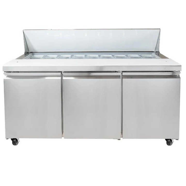 ICEHAUS_ME-3P-SS-01_MESA-FRIA-REFRIGERADA PARA PREPARACION DE ENSALADAS 3 PUERTAS ACERO INOXIDABLE WEBSTAURANT-MX-1