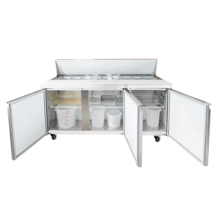 ICEHAUS_ME-3P-SS-01_MESA-FRIA-REFRIGERADA PARA PREPARACION DE ENSALADAS 3 PUERTAS ACERO INOXIDABLE WEBSTAURANT-MX-2