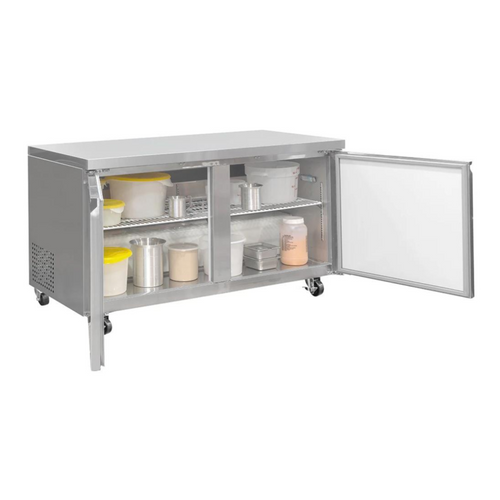 Refrigerador Bajo Barra ICEHAUS RBB-2P-SS-02 con 2 Puertas Solidas