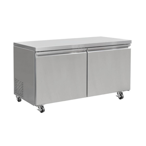 Refrigerador Bajo Barra ICEHAUS RBB-2P-SS-02 con 2 Puertas Solidas