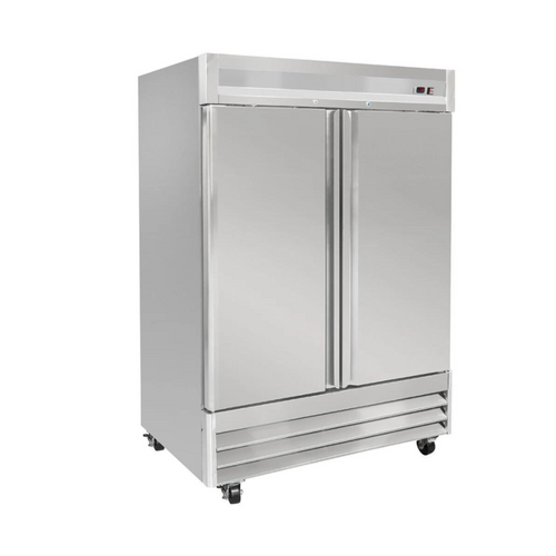 Refrigerador 2 Puertas Sólidas ICEHAUS RV-2PS-SS-01 Acero Inoxidable