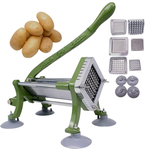 MAQUINA CORTA PAPAS FRANCESA CON NAVAJA DE .25" IRFFC001