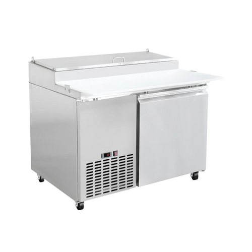 Mesa de Preparación de Pizzas ICEHAUS MP-1P-SS-02 Acero Inoxidable con 1 Puerta Solida