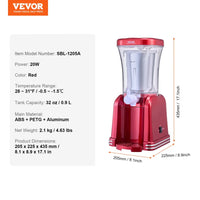 Máquina de Granizados 1L VEVOR JYMNXRJ09L0037OCUV1