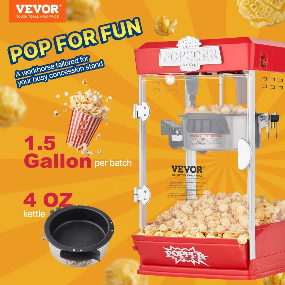 Máquina de Palomitas 4oz roja VEVOR