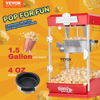 Máquina de Palomitas 4oz roja VEVOR