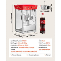 Máquina de Palomitas VEVOR NP08T 800W