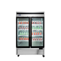 CONGELADOR ACERO INOX 2 PUERTAS CRISTAL ATOSA MCF8703ES