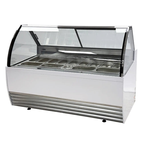 Vitrina Para Helados Tipo Italiano MIGSA DW-13 de 13 Insertos