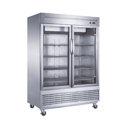 MIGSA_UR-54C-2G_REFRIGERADOR-47 PIES -2 PUERTAS CRISTAL_ACERO INOXIDABLE_WEBSTAURANTMEXICO
