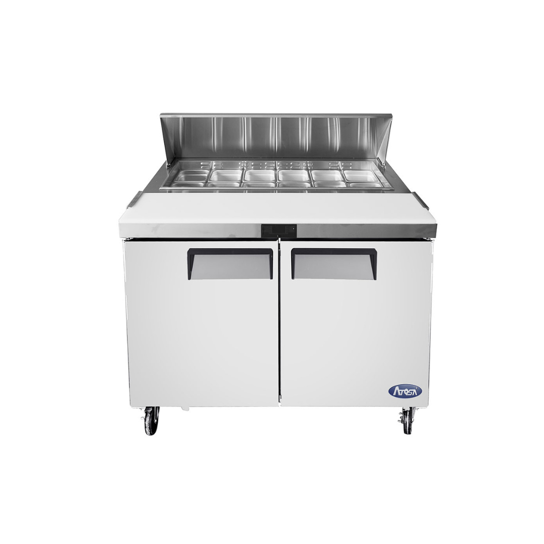 MSF3610GR MESA DE PREPARACION DE ENSALADAS REFRIGERADA ATOSA 2 PUERTAS SOLIDAS MSF3610GR-2