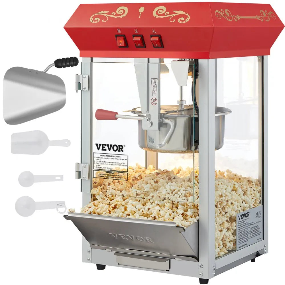 Accesorios VEVOR: pala maíz, pala aceite, pala condimentos y espátula aluminio. Kit completo listo para usar