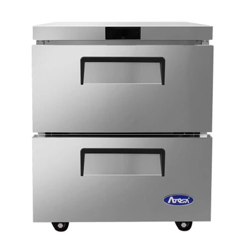 MESA BAJO CUBIERTA REFRIGERADA 2 CAJONES 27" ATOSA MGF8415GR