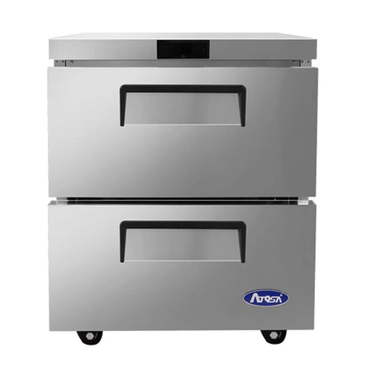 MESA BAJO CUBIERTA REFRIGERADA 2 CAJONES 27" ATOSA MGF8415GR