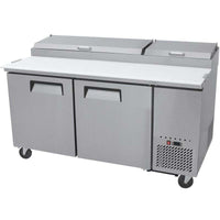 MESA DE PREPARACION DE PIZZA 2 PUERTAS 67" ATOSA MPF8202GR