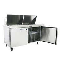 MESA REFRIGERADA DE PREPARACIÓN 2 PUERTAS 60" MEGATOP ATOSA  MSF8307GR
