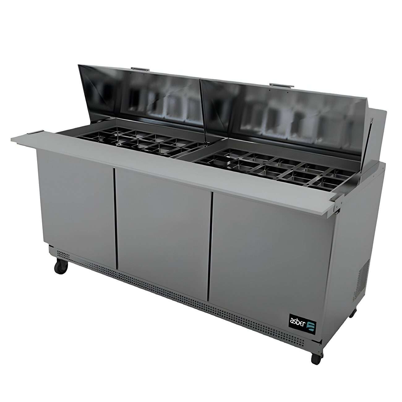 Mesa-Refrigerada-De-Preparacion-Mega-Top-30-Insertos-Asber-APTM-72-30-HC