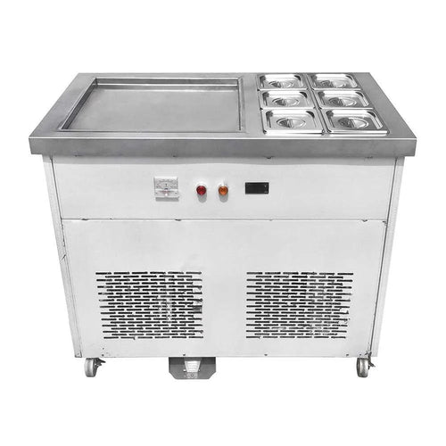 Máquina de helado frito Migsa FIC-50S+6 de 1 tina con  6 insertos