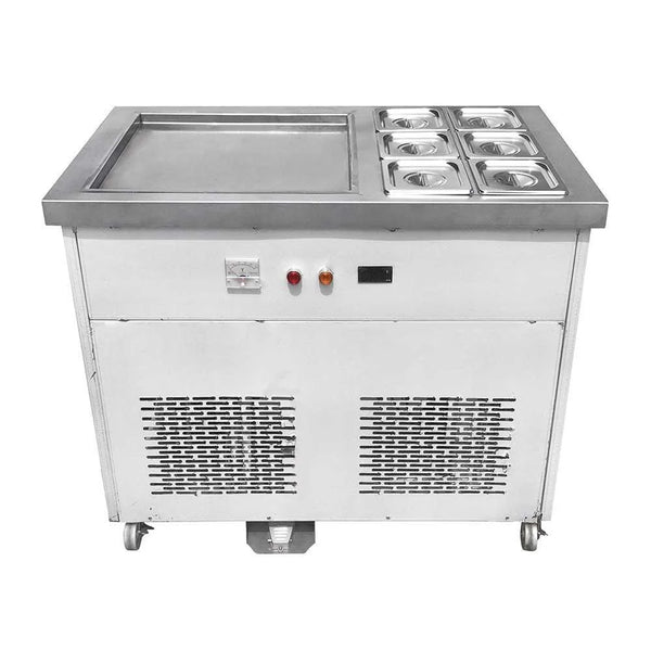 Máquina de helado frito Migsa FIC-50S+6 de 1 tina con  6 insertos
