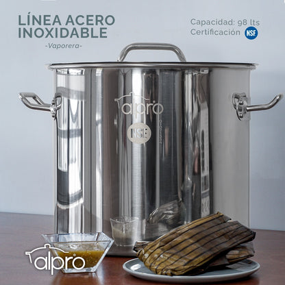 Olla Vaporera 30L Acero Inoxidable ALPRO 01071334