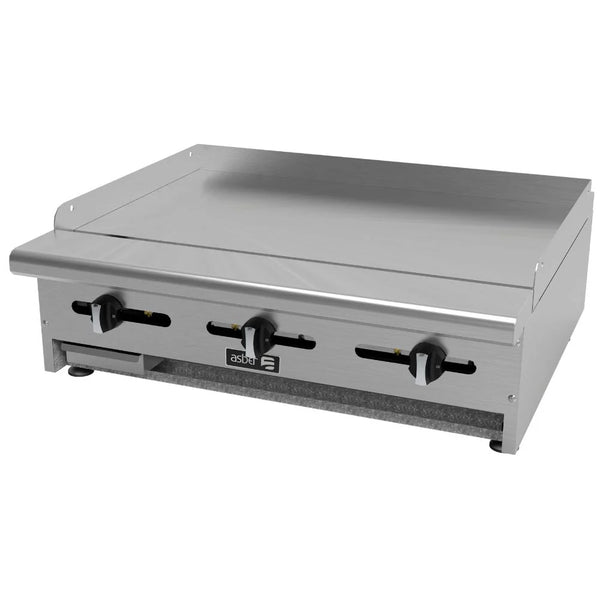 Plancha Lisa Asber AEMG-36 en Acero Inoxidable con Placa De 5/8