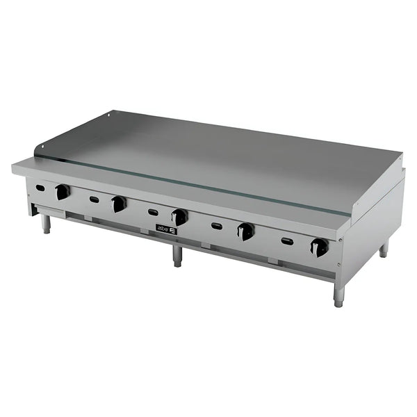 Plancha Lisa a Gas Termostática Asber AETG-72 LPG  Placa 1"