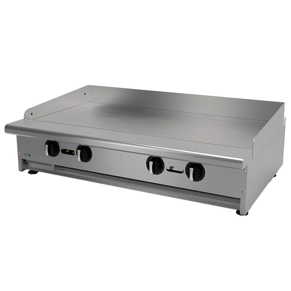 Asber AETG-48-H LPG Plancha Lisa A Gas LP Termostatica 5 Quemadores Tipo U