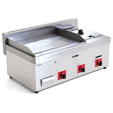 Plancha Industrial de Gas 85 Cm con Freidora De 4 Litros MIGSA PFM-85