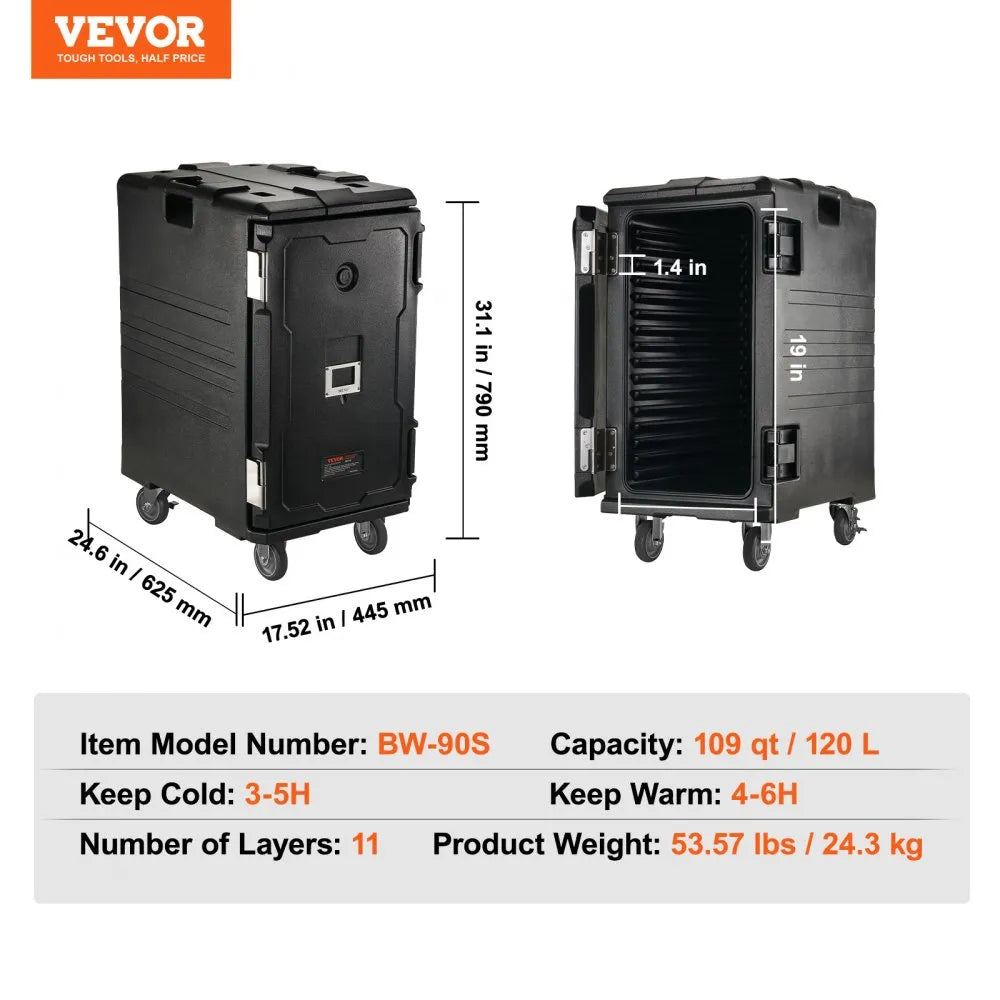 Caja Caliente Porta Alimentos VEVOR SPBW120-A120LNMK6V0