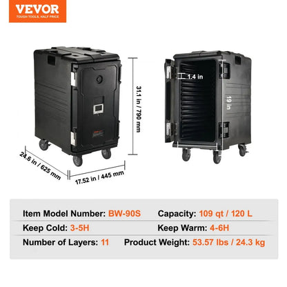 Caja Caliente Porta Alimentos VEVOR SPBW120-A120LNMK6V0