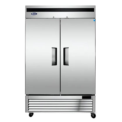 REFRIGERADOR ACERO 2 PUERTAS SOLIDAS ATOSA MBF8507GR