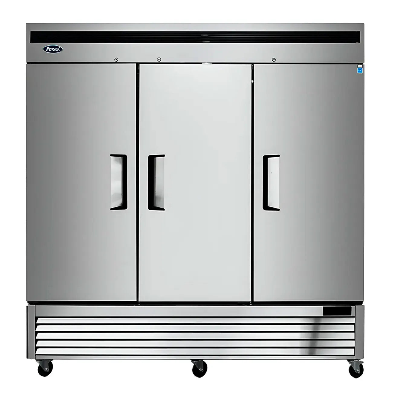 REFRIGERADOR ACERO 3 PUERTAS SOLIDAS ATOSA MBF8508GR