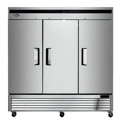 REFRIGERADOR ACERO 3 PUERTAS SOLIDAS ATOSA MBF8508GR