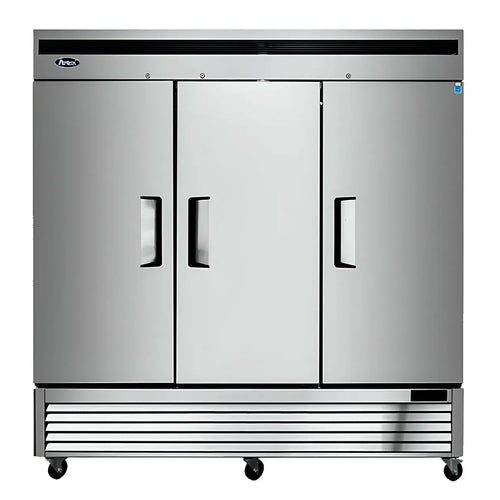 REFRIGERADOR ACERO 3 PUERTAS SOLIDAS ATOSA MBF8508GR