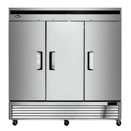 REFRIGERADOR ACERO 3 PUERTAS SOLIDAS ATOSA MBF8508GR