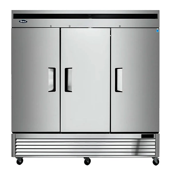 REFRIGERADOR ACERO 3 PUERTAS SOLIDAS ATOSA MBF8508GR