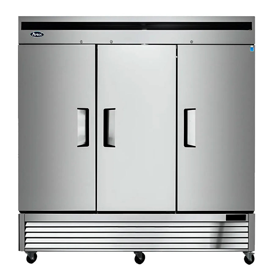 REFRIGERADOR ACERO 3 PUERTAS SOLIDAS ATOSA MBF8508GR