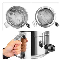 Cernidor De Harina Rotativo Capacidad 8 Tazas SLFS008