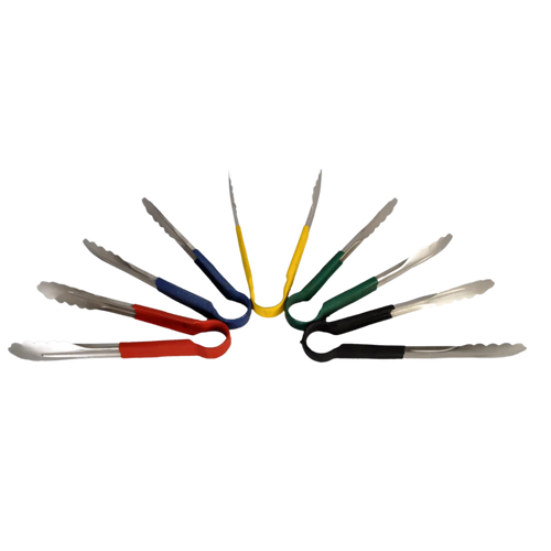 PINZA ACERO INOXIDABLE 12" MANGO ROJO DS106R