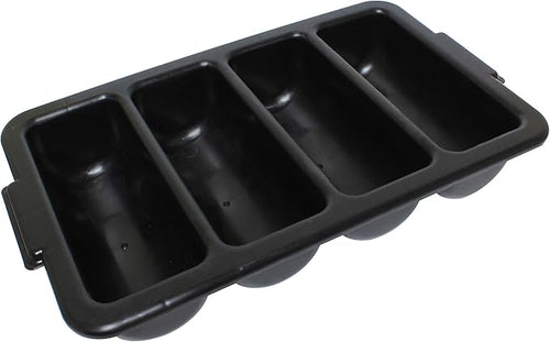 Charola para Cubiertos 4 compartimentos negro PLFCCB001B