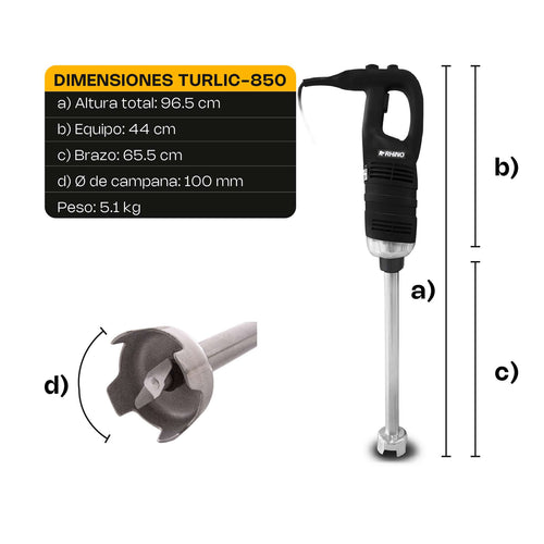 Turbolicuador 240 litros RHINO TURLIC-850