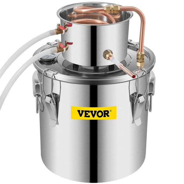 Destilador de Alcohol VEVOR 5 Gal./21L. ZLSJ5GALZLQ000001V0