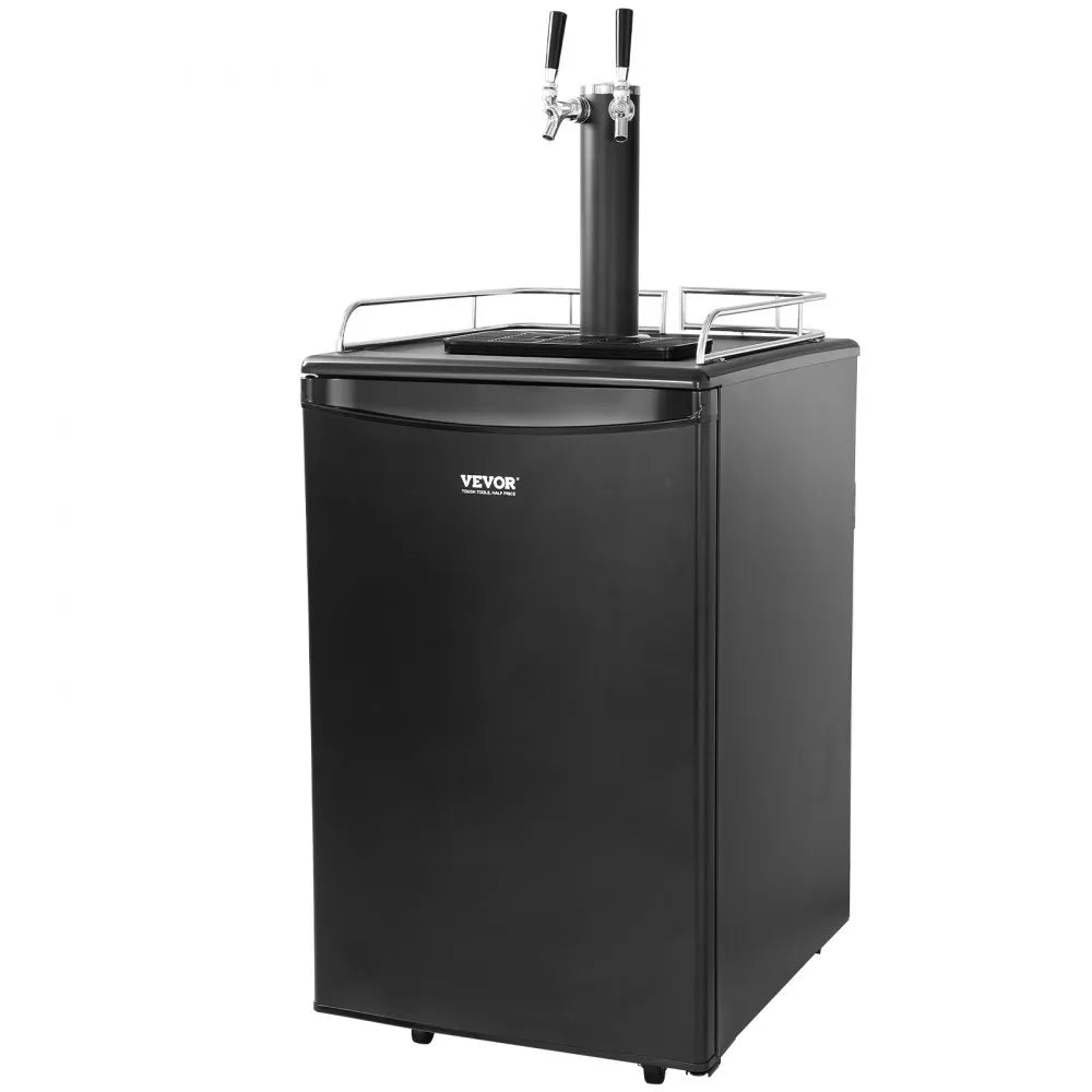 Dispensador de Cerveza de Barril VEVOR bf152-2, con doble grifo, capacidad de 152L, tanque CO2 externo, CONTROL DE TEMNPERATURA DE 0 A 10° C. DE VENTA EN wEBSTAURANT mEXICO